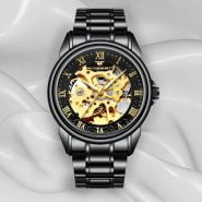 خرید ساعت مچی مردانه از علی اکسپرس 2020 Men Wristwatch Famous Brand Luxury Full Steel Mechanical Watches Tourbillon Male Automatic Watch Clock Relogio Masculino