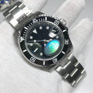 خرید ساعت مچی مردانه از علی اکسپرس AAA watch ceramic bezel sapphire glass Men luxury automatic mechanical Watches Black sub-mariner glide smooth second hand