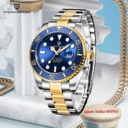 خرید ساعت مچی مردانه از علی اکسپرس PAGANI Design Top Brand Luxury Men Watches Gold Mechanical Stainless Steel Sapphire Glass Sport Waterproof 100M Clock PD-1639