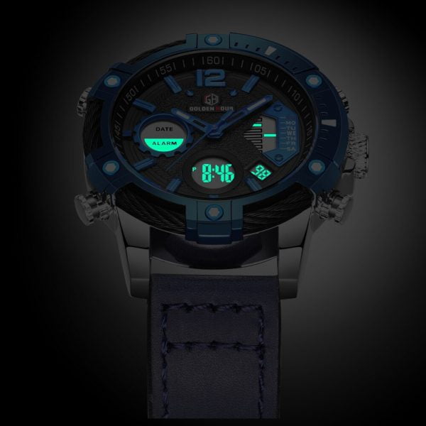 خرید ساعت مچی مردانه از علی اکسپرس Relogio Masculino Blue Men Watch Top Brand Luxury Fashion Military Quartz Mens Watches Waterproof Sports Men’s Wristwatches Gift