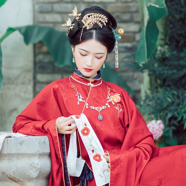 خرید لباس سنتی چینی از علی اکسپرس Hanfu Women Embroidery Festival Outfit Classical Dance Costume Oriental Rave