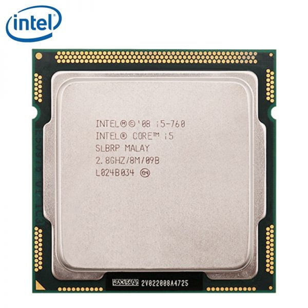 خرید سی پی یو اینتل Intel Core i5-760 Processor 2.8GHz 95W 8MB Cache Socket LGA 1156 45nm Deskto
