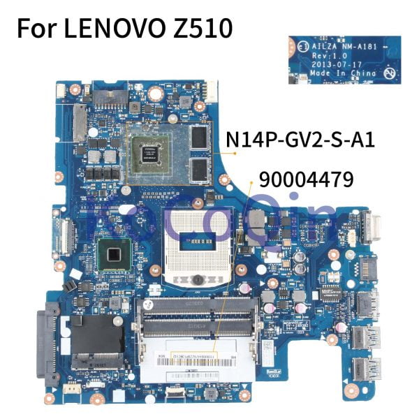 مادربرد لپ تاپ لنوو KoCoQin Laptop motherboard For LENOVO Z510 Mainboard