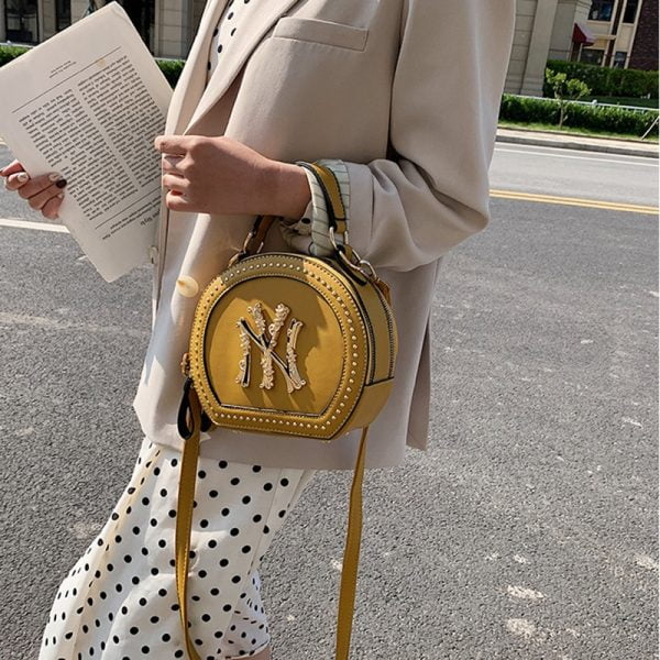 خرید کیف زنانه پولو VICUNA POLO Fashion Leather Womens Messenger Bag Vintage Small Round Crossbody