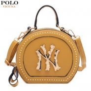 خرید کیف زنانه پولو VICUNA POLO Fashion Leather Womens Messenger Bag Vintage Small Round Crossbody