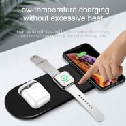 شارژر وایرلس آیفون 15W Fast Qi Wireless Charger Stand For iPhone 12 11 XS XR X 8 3 in 1