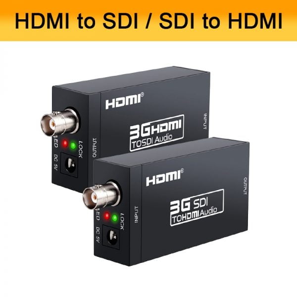خرید تبدیل اچ دی ام آی از علی اکسپرس 3G HDMI to SDI Converter / SDI to HDMI Adapter Audio HD-SDI/3G-SDI
