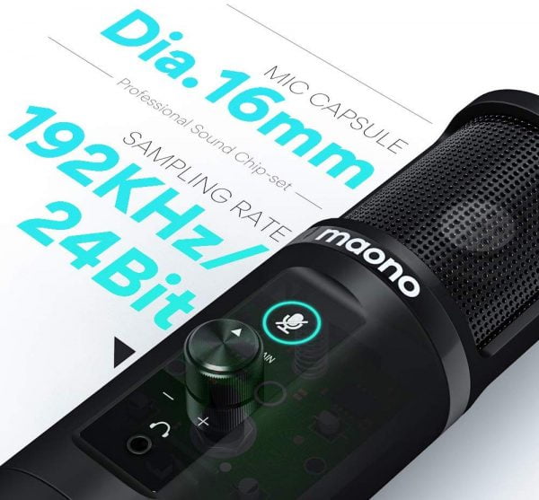 خرید میکروفون حرفه ای MAONO PM422 USB Microphone Zero Latency Monitoring 192KHZ/24BIT