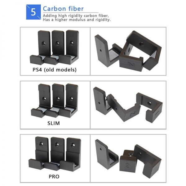 Cooling Stand Anti-Slipping Silicone Wall Mount Rack Chip Wall Stick Dock Stand Hander For PS4 PRO PS4 Slim Game Console Hanging