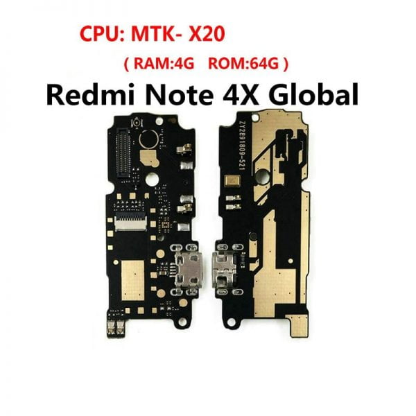 خرید برد شارژ گوشی شیائومی ردمی نوت 4 New Microphone Module USB Charging Port Board Flex Cable Connector Parts For Xiaomi Redmi Note 4 4X 4XPro