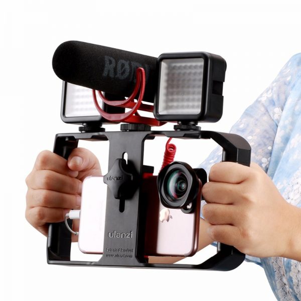 خرید لوازم فیلمبرداری حرفه ای با موبایل از علی اکسپرس Ulanzi U-Rig Pro Smartphone Video Rig w 3 Shoe Mounts Filmmaking Case Handheld