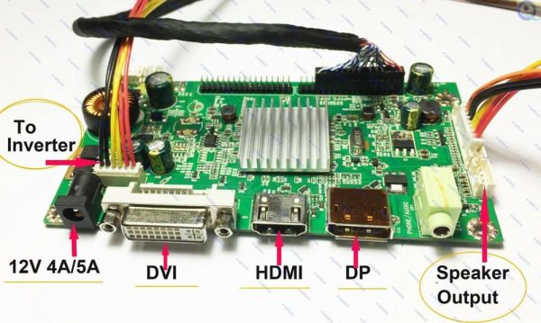 e-qstore:Turn 27″ LCD LM270WQ1(SD)(C2) into external Monitor-HDMI DP DVI Controller Driver Board Kit for 2560×1440 LM270WQ1-SDC2