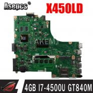 خرید مادربرد لپ تاپ از علی اکسپرس 90MB0500-R00010 Motherboard For Asus A450L X450L X450LD X450LC X452L X450LN Laptop Mianboard w/ 4GB I7-4500U GT840M