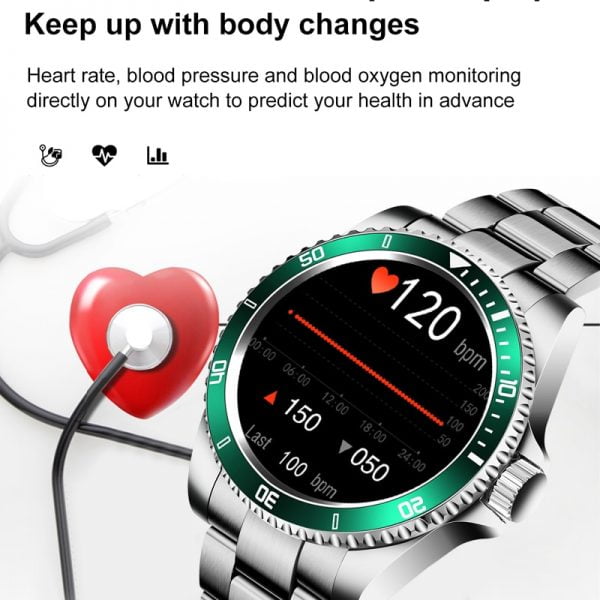 خرید ساعت مچی مردانه از علی اکسپرس LIGE Smart Watch Men SmartWatch Full Touch Screen Bluetooth call music player For Android iOS Waterproof Fitness Watches men’s