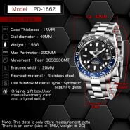 خرید اسعت پاگانی از علی اکسپرس PAGANI DESIGN 2020 Luxury Men Mechanical Wristwatch Stainless Steel GMT Watch Top Brand Sapphire Glass Men Watches reloj hombre