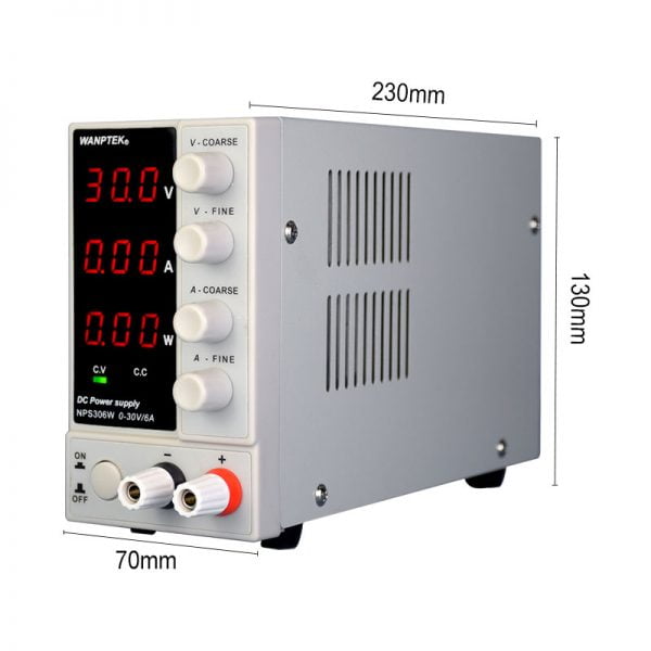 خرید از علی اکسپرس DC Laboratory 30V 10A mini switching regulated lab adjustable dc power supply with Stabilizer power display 60V 5A