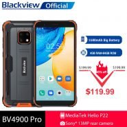 خرید گوشی بلک ویو از علی اکسپرس Blackview BV4900 Pro IP68 Rugged Phone 4GB 64GB Octa Core Android 10 Waterproof Mobile Phone 5580mAh