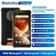 خرید گوشی بلک ویو از علی اکسپرس Blackview BV6600 IP68 Waterproof 8580mAh Rugged Smartphone Shockproof Phones 4GB 64GB 5.7″ Mobile Phone