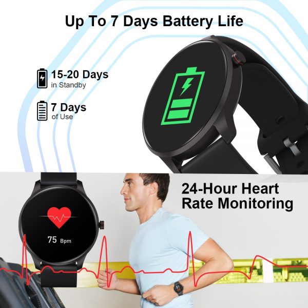 خرید ساعت هوشمند کوبات Cubot W03 IP68Waterproof SmartWatch Heart Rate Calorie Monitor Fitness Tracker Clock Android IOS