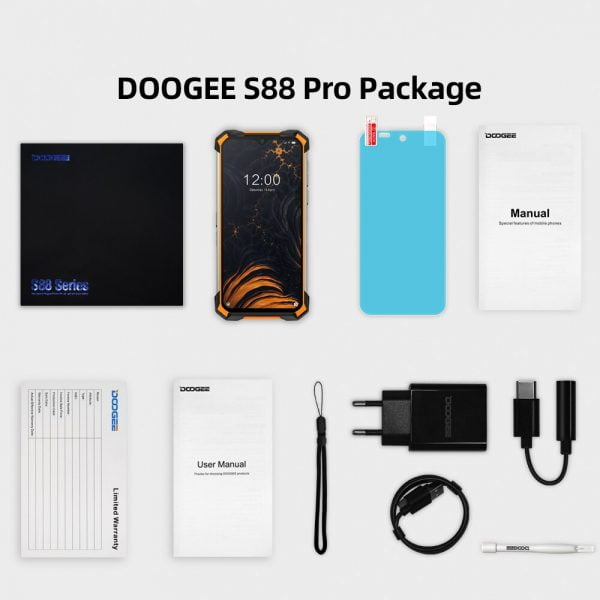 خرید گوشی دوجی اس 88 پرو از علی اکسپرس DOOGEE S88 Pro Rugged SmartPhone 10000mAh telephones Helio P70 Octa Core 6GB RAM 128GB ROM IP68/IP69K