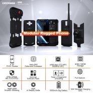 خرید گوشی دوجی اس 90 از علی اکسپرس IP68/IP69K (Outdoor BOX) DOOGEE S90 Super Modular Rugged Mobile Phone 6.18inch Display 5050mAh Helio P60