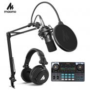 خرید میکروفون از علی اکسپرس MAONO Condenser Microphone Professional Podcast Studio Microphone Audio 3.5mm Computer Mic for YouTube Karaoke