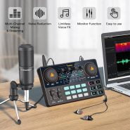 خرید میکروفون از علی اکسپرس MAONOCASTER LITE AM200-S1 All-in-on Microphone Mixer Kit Sound Card Audio Podcaster With Condenser