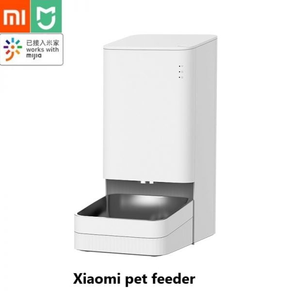 خرید New Xiaomi Smart Pet Feeder Cat Dog Remote Voice Control Automatic Feeding Regular Quantitative