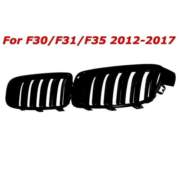 خرید قطعات بی ام و از علی اکسپرس 1Pair Gloss Black Front Grille/Grilles Kidney For BMW 3-Series F30 F31 F35 2012-2017 Car Styling