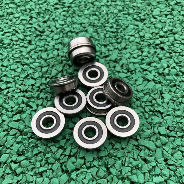 50pcs/100pcs F695-2RS Bearing 5*13*4 mm ABEC-1 Flanged Miniature F695 RS Ball Bearings F695RS For VORON Mobius 2/3 3D Printer