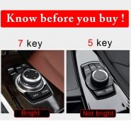 خرید قطعات بی ام و از علی اکسپرس Auto Multimedia Button Cover Trim Knob Sticker For BMW 1 2 3 4 5 Series X1 X3 X5 X6 GT F30 E90 E92 E60 E61 iDrive Accessories