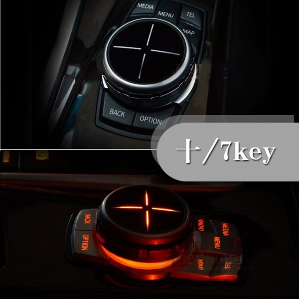 خرید قطعات بی ام و از علی اکسپرس Auto Multimedia Button Cover Trim Knob Sticker For BMW 1 2 3 4 5 Series X1 X3 X5 X6 GT F30 E90 E92 E60 E61 iDrive Accessories