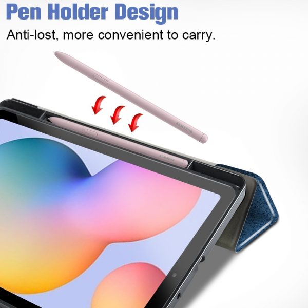 Pencil Case for Samsung Galaxy Tab S6 Lite 10.4 SM P610 P615 Pencil Holder Funda Capa Smart Soft TPU Protective Sleepcover