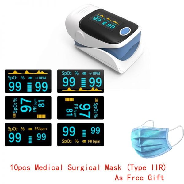 oximetro digital pulse oximeter finger oxygen pom JERRY-II blood pressure ponitor spo2 oximeter