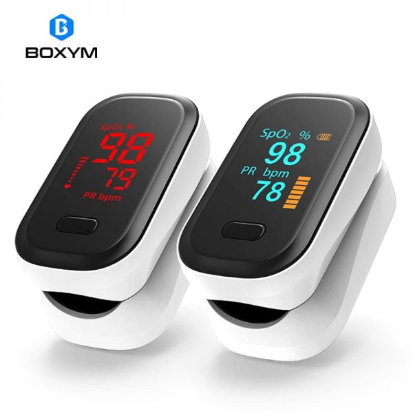 BOXYM Medical Portable Finger Pulse Oximeter blood oxygen Heart Rate Saturation Meter OLED Oximetro de dedo Saturometro Monitor