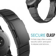 خرید بند ساعت گارمین از علی اکسپرس 26 22 20mm Watchband For Garmin Fenix 6 6X Pro 5 5X Plus 3HR STAINLESS STEEL Band Fenix6 Fenix5 Watch Quick Release Wrist Strap