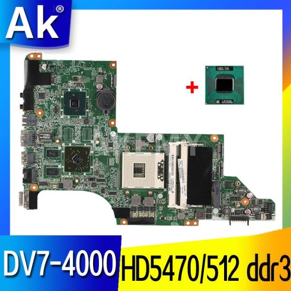 خرید مادربرد لپ تاپ از علی اکسپرس AK laptop motherboard for hp pavilion DV7T DV7-4000 609787-001 hm55 ATI ATI HD5470/512 ddr3 DA0LX6MB6H1 DA0LX6MB6F2