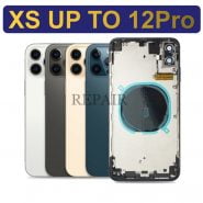 Back Cover Housing For Convert iPhone X XS XsMax into iPhone 12 Pro Max with Flashlight Cable Make iPhone XS Like iPhone 12 Pro