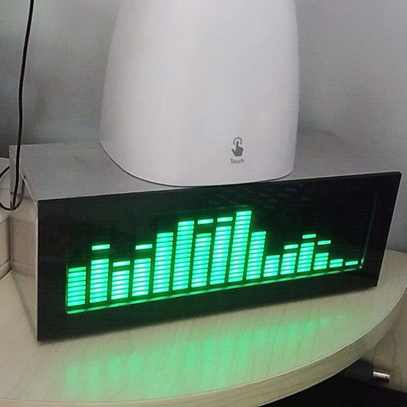 DIY Level Meter Blue LED Display Musik Spectrum Analyzer Kit 