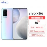 خرید گوشی موبایل ویوو از چین Original New Official VIVO X60t 5G Cell Phone Dimensity 1100 Octa Core 6.56” AMOLED 120Hz 48MP Camera NFC 33W 4300Mah