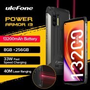 خرید گوشی یولفون آرمور 13 از چین Ulefone Power Armor 13 13200mAh Rugged Phone 256GB Android 11 Waterproof Smartphone 6.81” 2.4G/5G WLAN Mobile