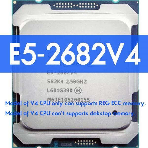 INTEL XEON E5 2682 V4 CPU PROCESSOR 16 CORE 2.5GHZ 40MB L3 CACHE 120W SR2K4 LGA 2011-3 HUANANZHI X99 F8 Motherboard
