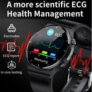 LIGE 2022 ekg PPG akıllı izle erkekler kalp hızı kan basıncı izle sağlık spor izci IP68 için su geçirmez Smartwatch xiaomi